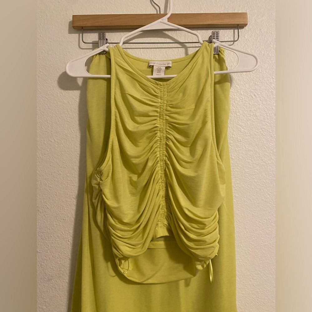 House of Harlow 1960 2 piece maxi set in yellow green